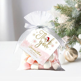 Santa Baby Kerstmeisje Baby shower Dank je wel Bedankjes Labels