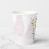 Santa Baby Kerstmeisje Baby shower Papieren Bekers (Rechts)