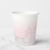 Santa Baby Kerstmeisje Baby shower Papieren Bekers (Achterkant)