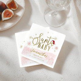 Santa Baby Kerstmeisje Baby shower Servet