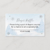 Santa Baby Kerstmis Baby Diaper Raffle Informatiekaartje (Voorkant)
