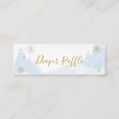 Santa Baby Kerstmis Baby Diaper Raffle Mini Visitekaartje (Voorkant)