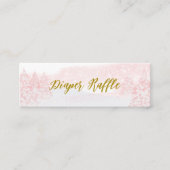 Santa Baby Kerstmis Baby Diaper Raffle Mini Visitekaartje (Voorkant)