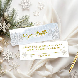 Santa Baby Kerstmis Baby Diaper Raffle Mini Visitekaartje