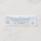 Santa Baby Kerstmis Baby Diaper Raffle Mini Visitekaartje (Achterkant)