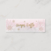 Santa Baby Kerstmis Baby Diaper Raffle Mini Visitekaartje (Voorkant)