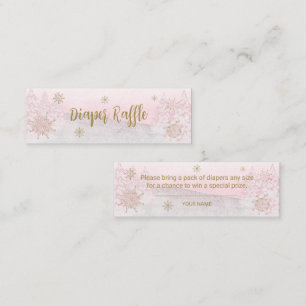 Santa Baby Kerstmis Baby Diaper Raffle Mini Visitekaartje