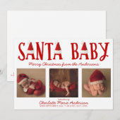 Santa Baby Kerstmis Baby Feestdagenkaart (Voorkant / Achterkant)