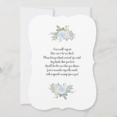 Santa Baby Kerstmis Baby shower Boy-uitnodiging Kaart (Achterkant)