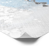 Santa Baby Kerstmis Baby shower Welkomstteken Poster (Hoek)