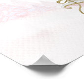 Santa Baby Kerstmis Baby shower Welkomstteken Poster (Hoek)