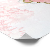 Santa Baby Kerstmis Baby shower Welkomstteken Poster (Hoek)