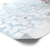 Santa Baby Kerstmis Baby shower Welkomstteken Poster (Hoek)