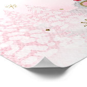 Santa Baby Kerstmis Baby shower Welkomstteken Poster (Hoek)