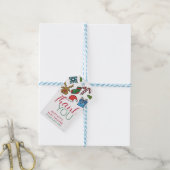 Santa Baby Kerstmis Gender Neutraal Baby shower Cadeaulabel (Met Touw)