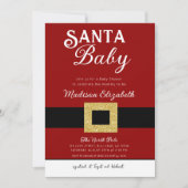 Santa Baby Kerstmis Sinterklaas Suit Baby shower Kaart (Voorkant)