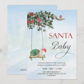 Santa Baby Kerstmis Winter Geslacht Onthullen Part Kaart (Voorkant / Achterkant)