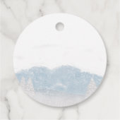 Santa Baby Kerstwinter Baby shower Bedankjes Labels (Achterkant)