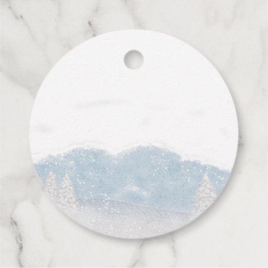 Santa Baby Kerstwinter Baby shower Bedankjes Labels (Achterkant)