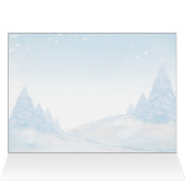 Santa Baby Kerstwinter Baby shower Dank u wel (Binnen Horizontaal (Boven))