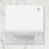 Santa Baby Kerstwinter Baby shower Dank u wel Bedankjes Labels (Achterkant)