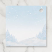 Santa Baby Kerstwinter Baby shower Dank u wel Bedankjes Labels (Achterkant)