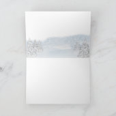 Santa Baby Kerstwinter Baby shower Dank u wel Bedankkaart (Binnen)