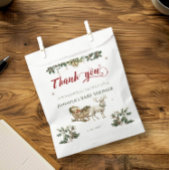 Santa Baby Kerstwinter Baby shower Dank u wel Bedankzakje