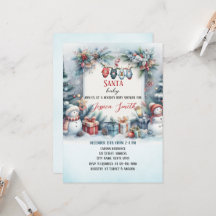 Santa Baby Kerstwinter Baby shower