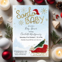 Santa Baby Kerstwinter Baby shower
