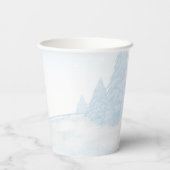 Santa Baby Kerstwinter Baby shower Papieren Bekers (Achterkant)