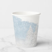 Santa Baby Kerstwinter Baby shower Papieren Bekers (Achterkant)