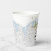 Santa Baby Kerstwinter Baby shower Papieren Bekers (Rechts)