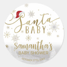 Santa Baby Kerstwinter Baby shower