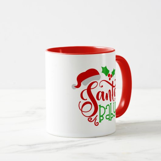 Santa Baby kerstwoord mok (Voorkant rechts)