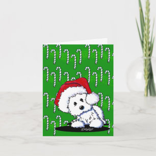 Santa Baby KiniArt Westie Feestdagen Kaart