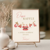 Santa Baby Kleding Boy Baby shower Luier Raffle Poster