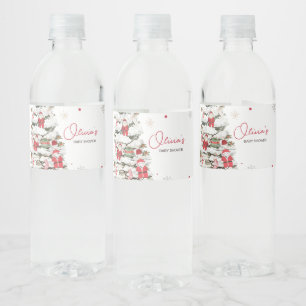 Santa Baby Kleding Kerst Baby shower Waterfles Etiket