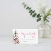 Santa Baby Kleding Kerstluier Raffle Informatiekaartje (Staand voorkant)