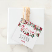 Santa Baby Kleding Kerstmis Winter Baby shower Bedankjes Labels (In situ)