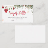 Santa Baby Kleding Winter Kerstluier Raffle Informatiekaartje (Voorkant / Achterkant)