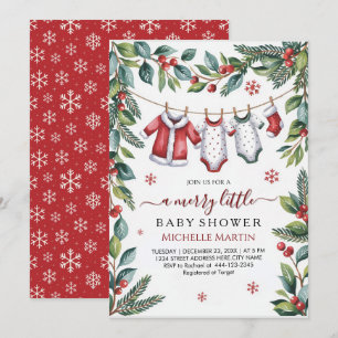 Santa Baby Klerenlijn Kerst Baby Borrel Kaart
