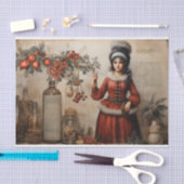  Santa Baby Lady Kerstmis Decoupage Tissuepapier (Craft)
