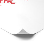 Santa Baby - Leuke vakantie typografie Ontwerp Poster (Hoek)