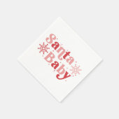 Santa Baby - Leuke vakantie typografie Ontwerp Servet (Hoek)