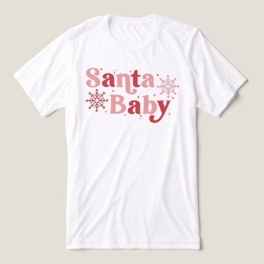 Santa Baby - Leuke vakantie typografie Ontwerp Tri-Blend Shirt (Design voorkant)