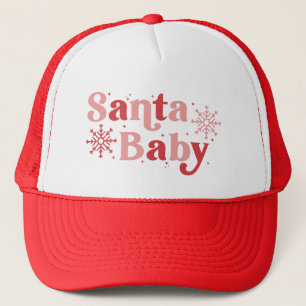 Santa Baby - Leuke vakantie typografie Ontwerp Trucker Pet