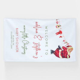 Santa Baby Little Christmas Winter Baby shower Spandoek