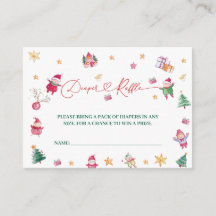 Santa Baby Luier Raffle Baby shower