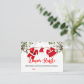 Santa Baby Luier Raffle Informatiekaartje (Staand voorkant)